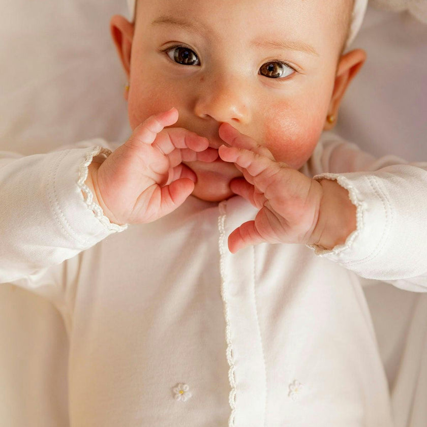 Pima Baby Pajama Daisy