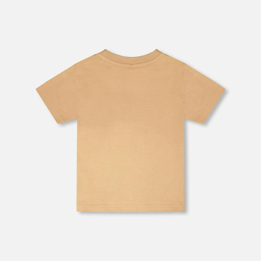 Organic Cotton Short Sleeve T-Shirt Beige