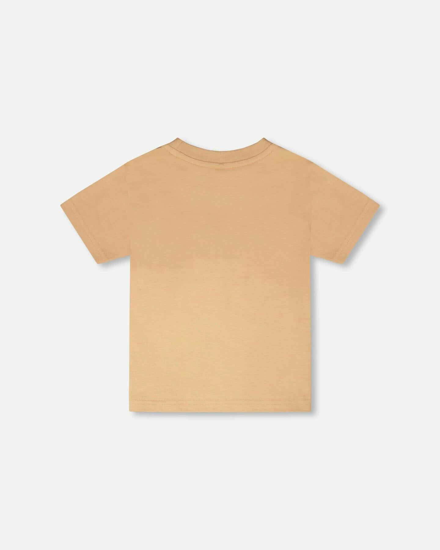 Organic Cotton Short Sleeve T-Shirt Beige