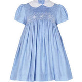 Blue Nella Smocked Dress