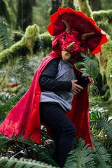 Triceratops Hooded Cape Size 4-5