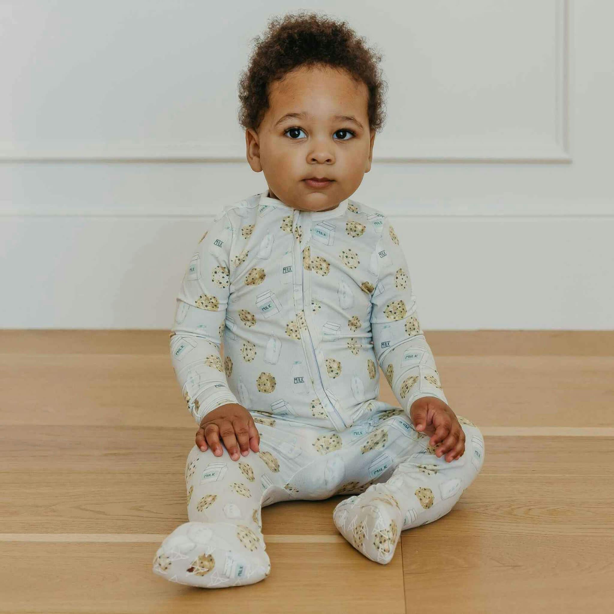 Zip-Up Footie Pajama - Chip