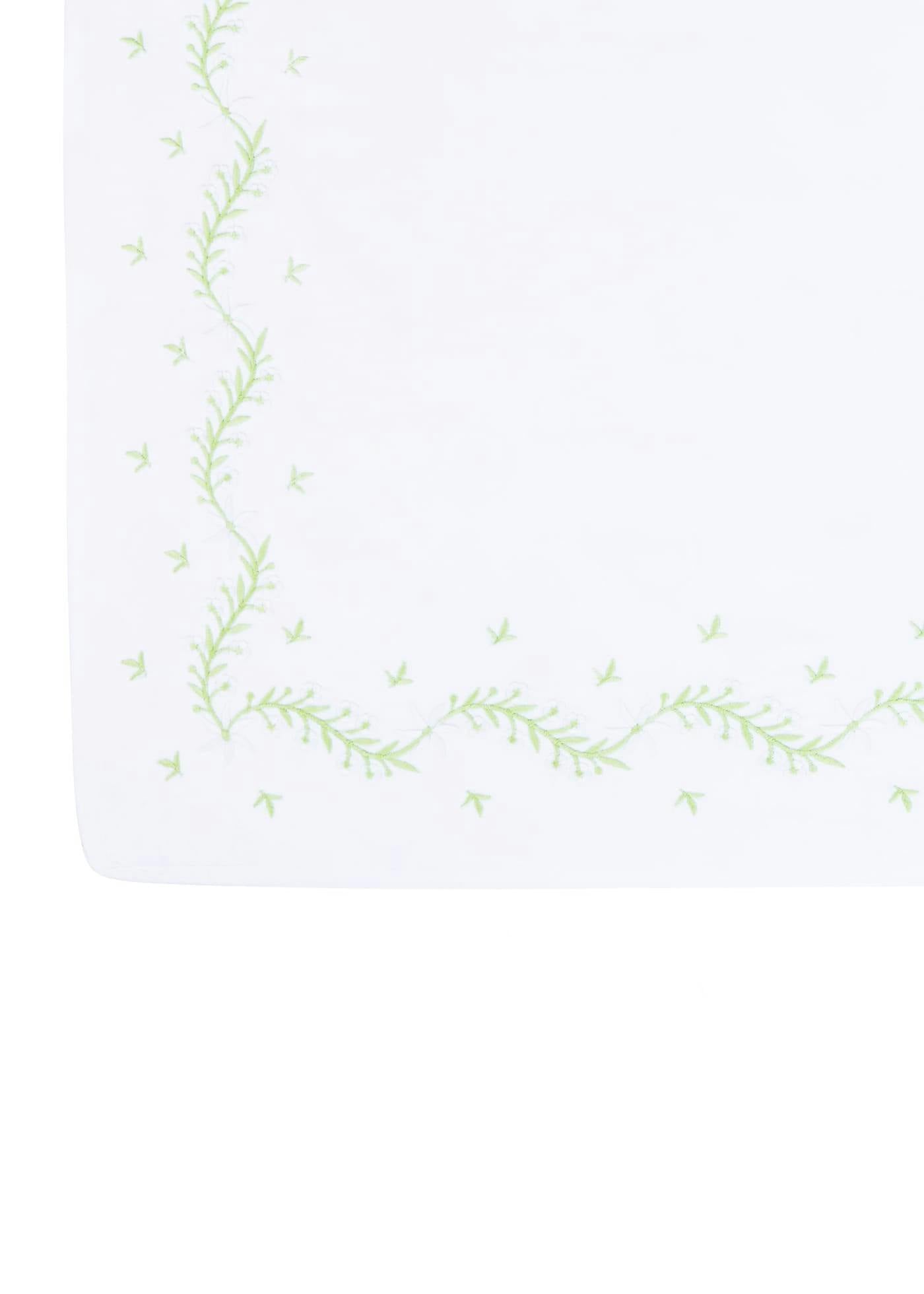 Embroidered Crib Sheet - Meadow