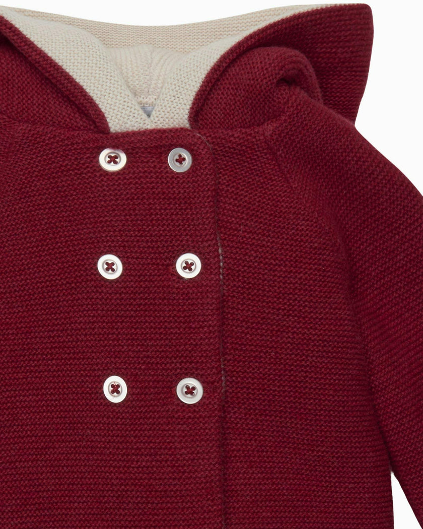 Baby Teddy Coat in Crimson