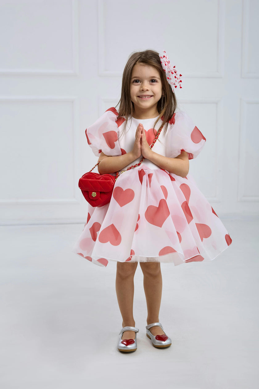 Heart Dress – Includes Matching Hair Accessory
