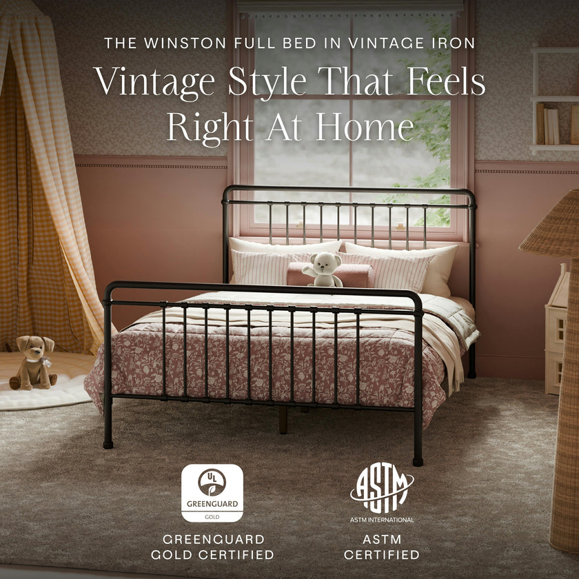 Winston Full Bed in Vintage Iron