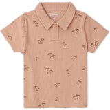 Organic Collar Tee & Shorts Set - Island Palm
