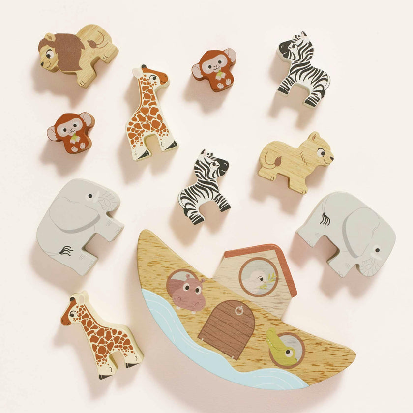 Wooden Balancing Ark Animal Stacker