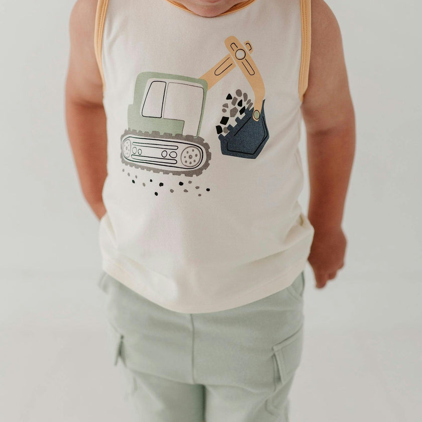 Boys Tank Top in Let's Dig