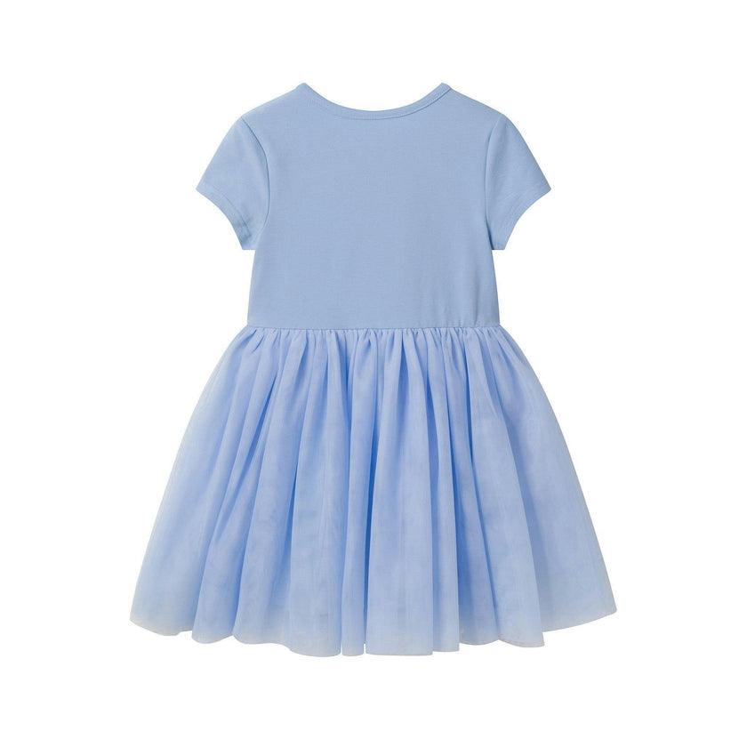 Girls Sweatshirt & Tulle Dress Set | Floral Stripe