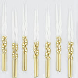 Gold Dipped Twisted Candles