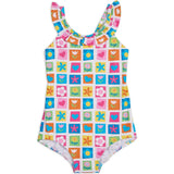 Patchwork Floral Swimsuit