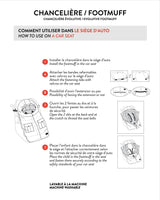 Evolutive Footmuff For Car Seats and Strollers Black