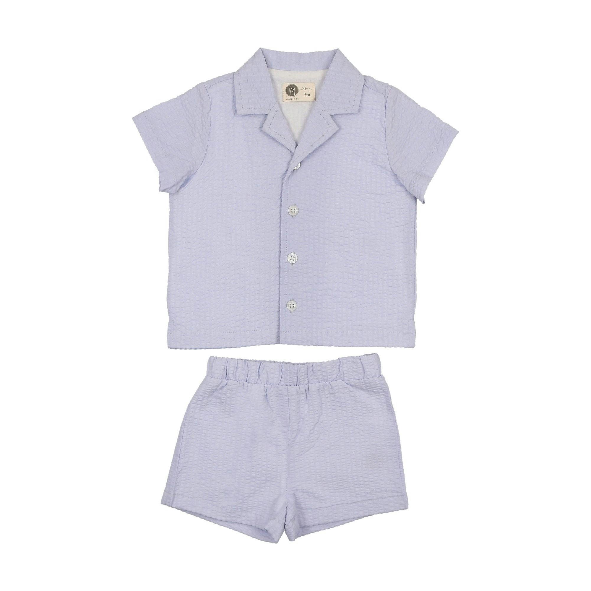 Textured Printed Boys 2Pc Set