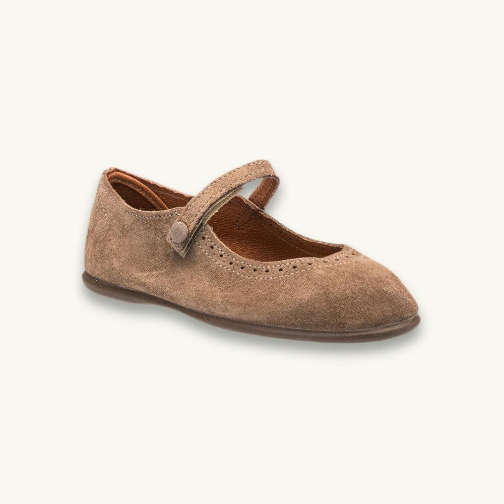 Suede Mary Jane | Beige
