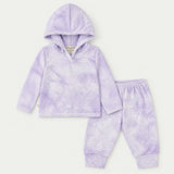 Stripe Marble Rib Hoodie + Legging Set