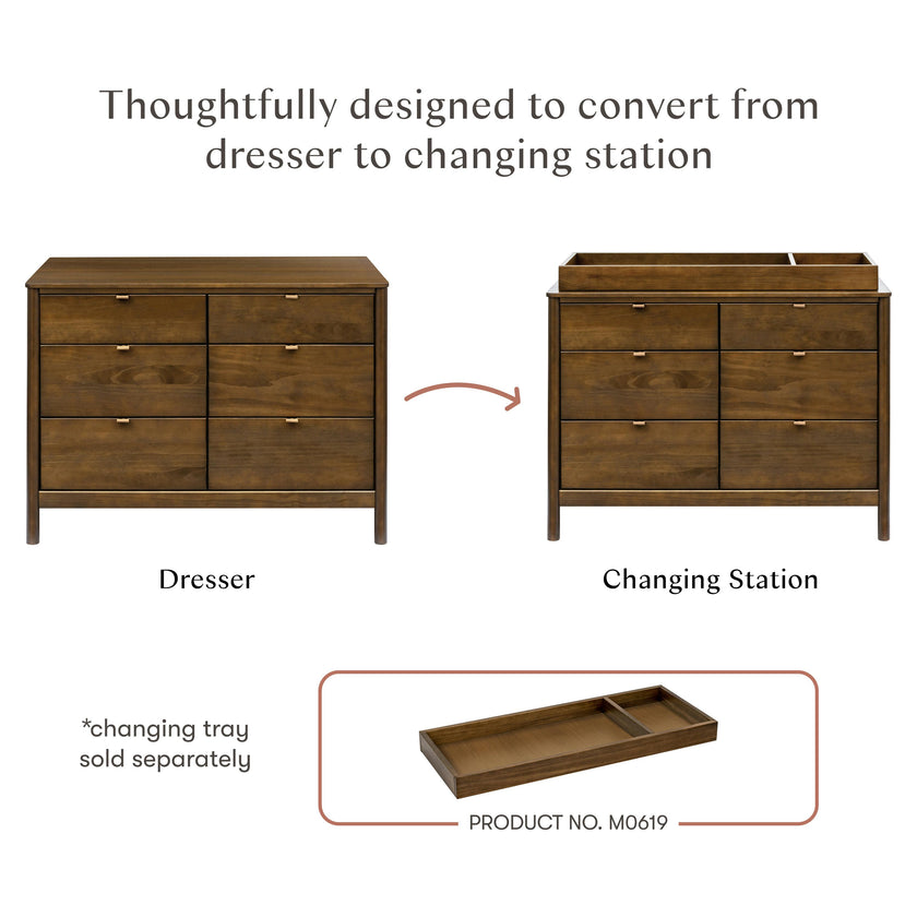 Bondi 6-Drawer Assembled Dresser (48")