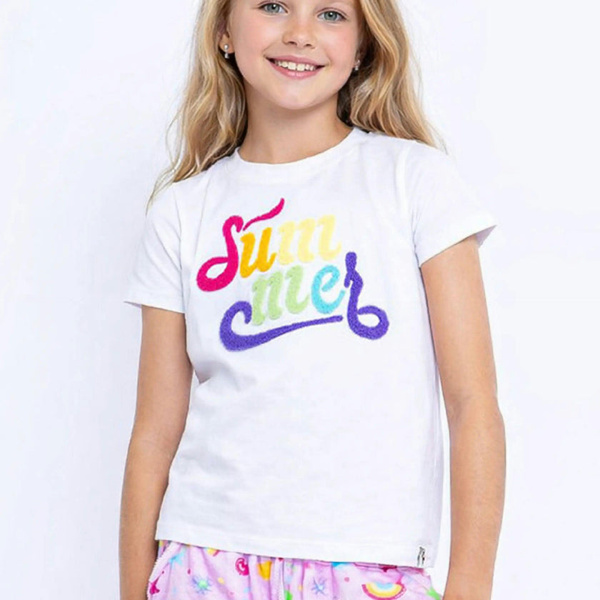 Summer Applique Short Sleeeve Tee