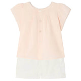 BONPOINT Lacacia Vintage Lace Baby Set - Rose/White