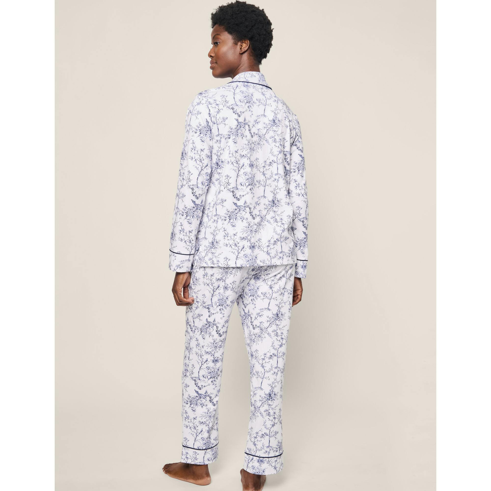 Women's Pima Pajama Set in Timeless Toile