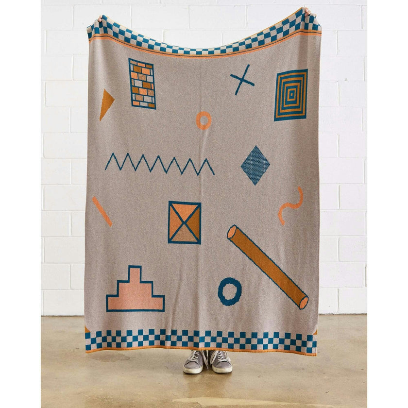 Shapes Knit Blanket