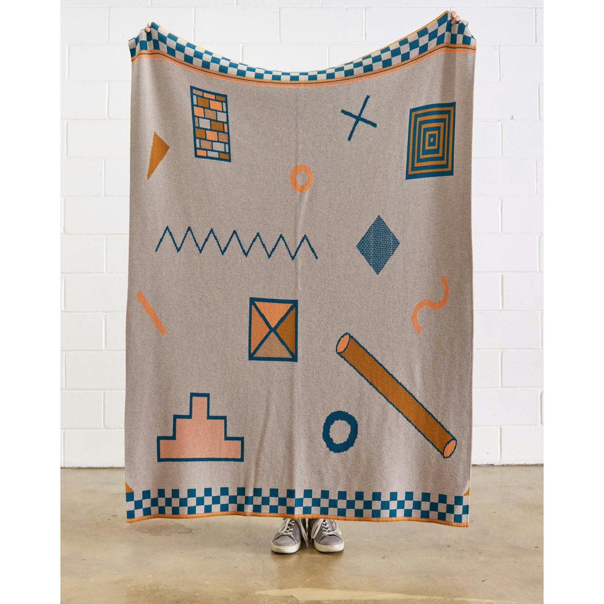 Shapes Knit Blanket