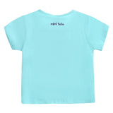 Blue Cat Applique T-Shirt