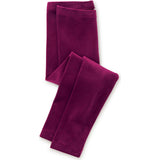 Velour Comfortable Fit Stretch Leggings, Red