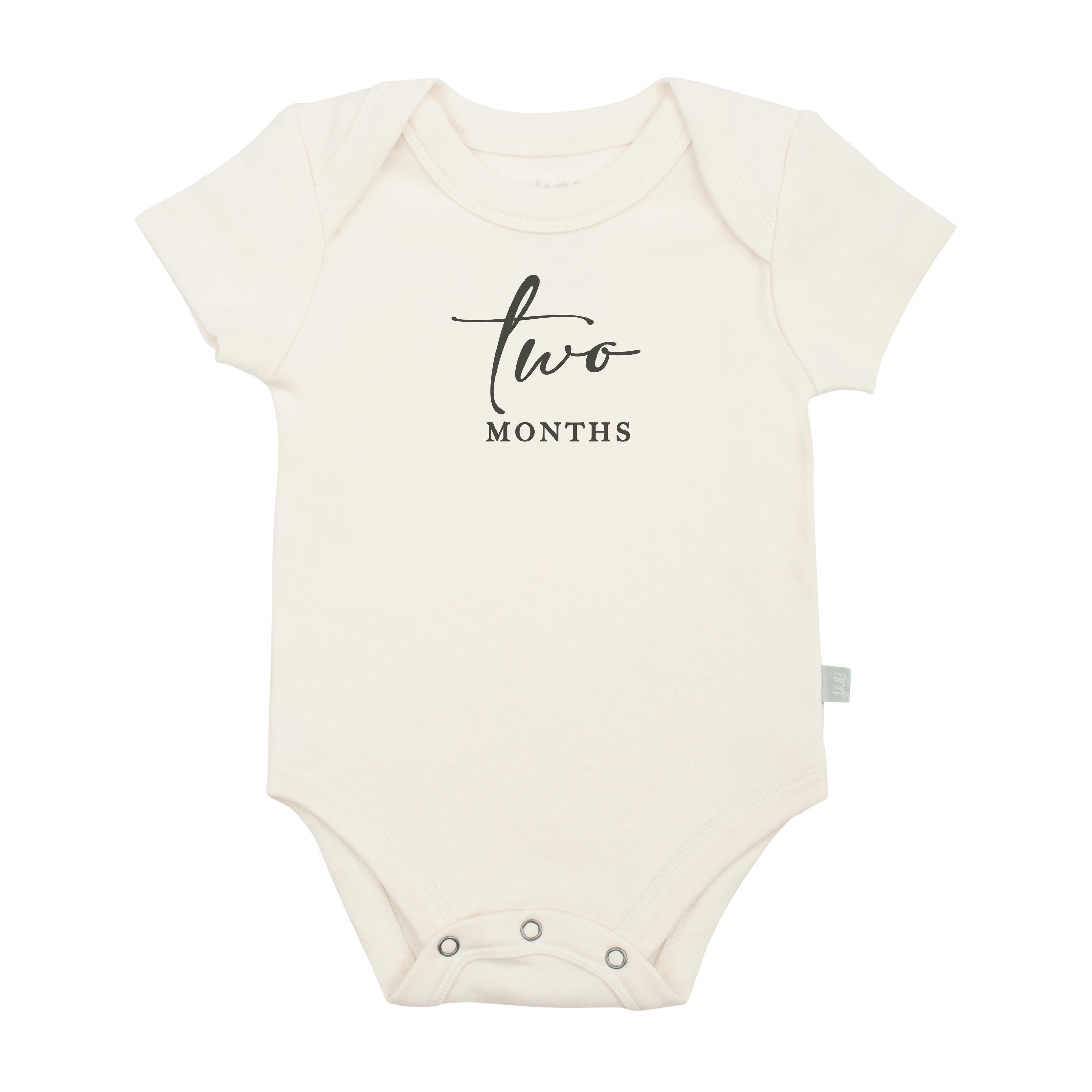 graphic bodysuit | two months milestone charcoal