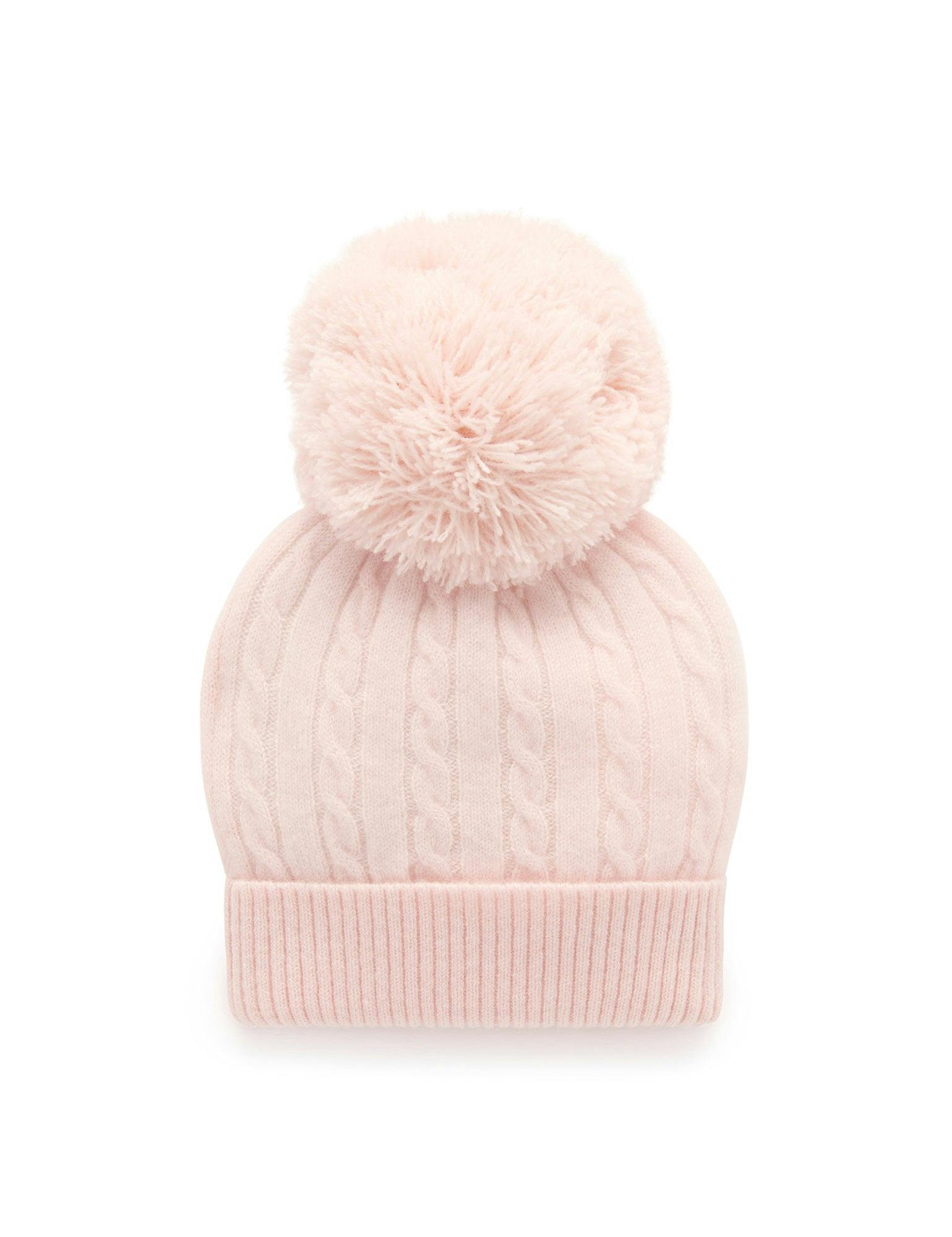 Cashmere Beanie Pale Pink Melange