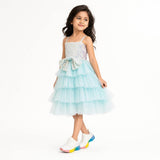 Sparkling Sea Fairy Mermaid Sequin Flower Girl Dress