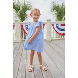 Smocked Bishop Dress - Flags