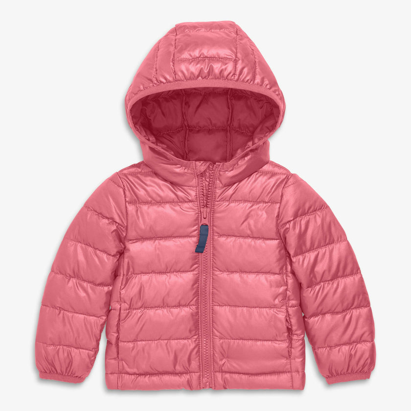 Baby lightweight puffer jacket in solids