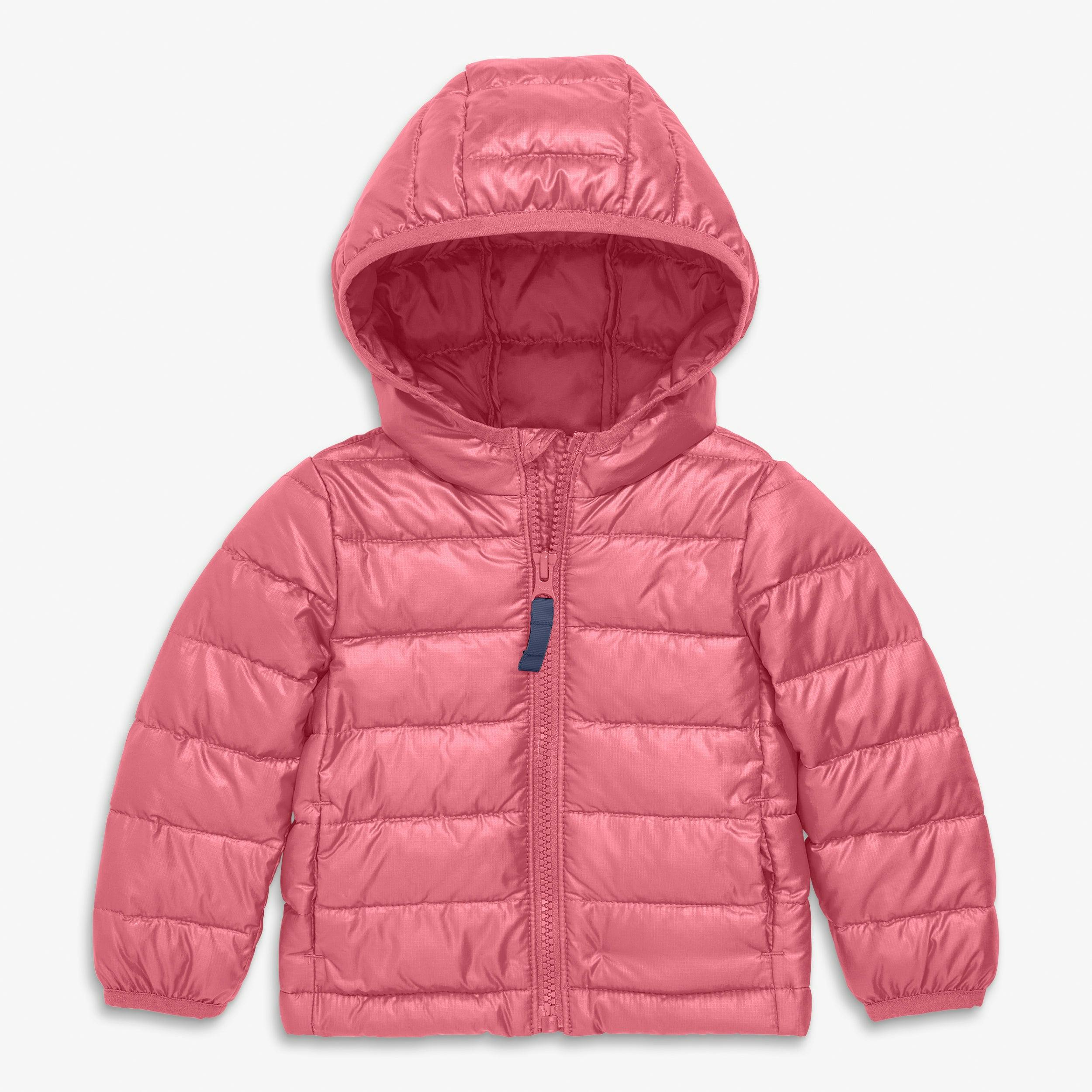 Baby lightweight puffer jacket in solids