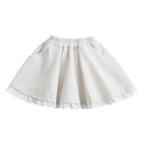 Cream Ruffle Skirt Set