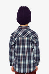 Flannel Shirt Blue and White Plaid