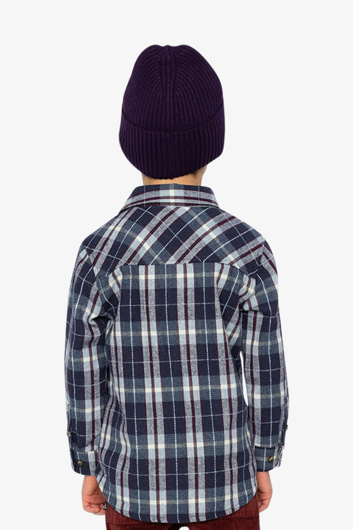 Flannel Shirt Blue and White Plaid