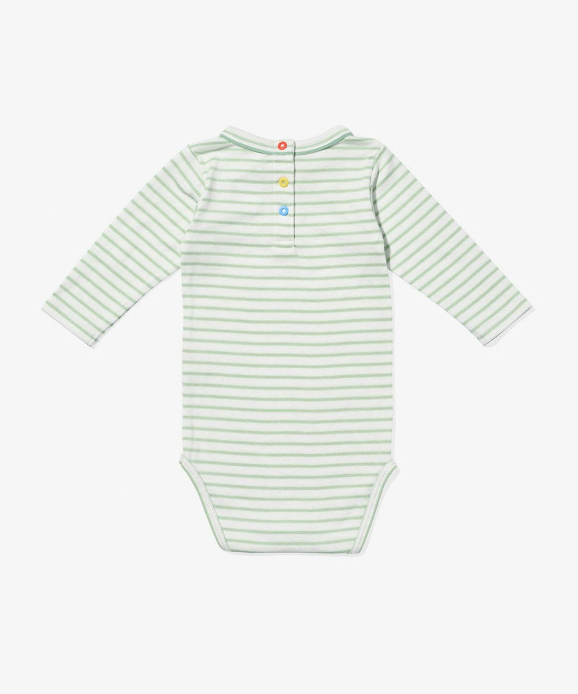 Edward One-piece, Dusty Seafoam Mini Stripe