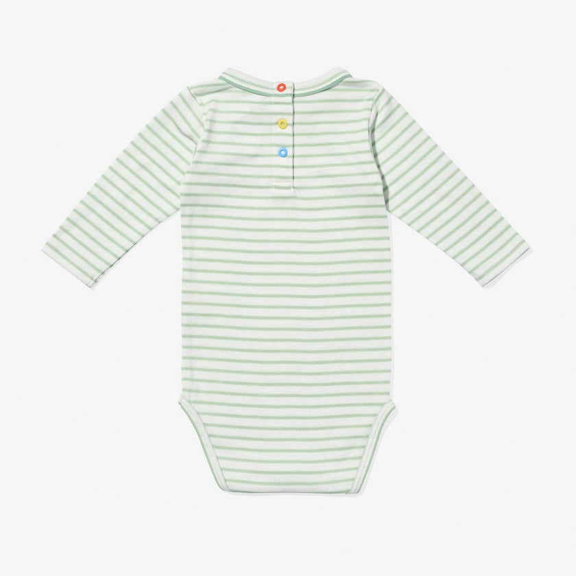 Edward One-piece, Dusty Seafoam Mini Stripe