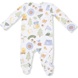 Camping Blue - 2 Way Zipper Footie