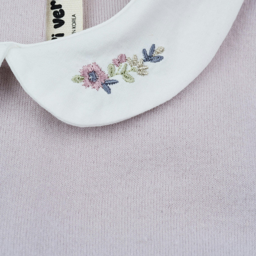 Camila White Collar Top