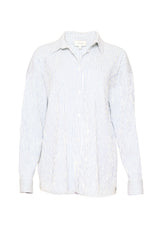 Sevilla Top in Blue & White Pinstripe