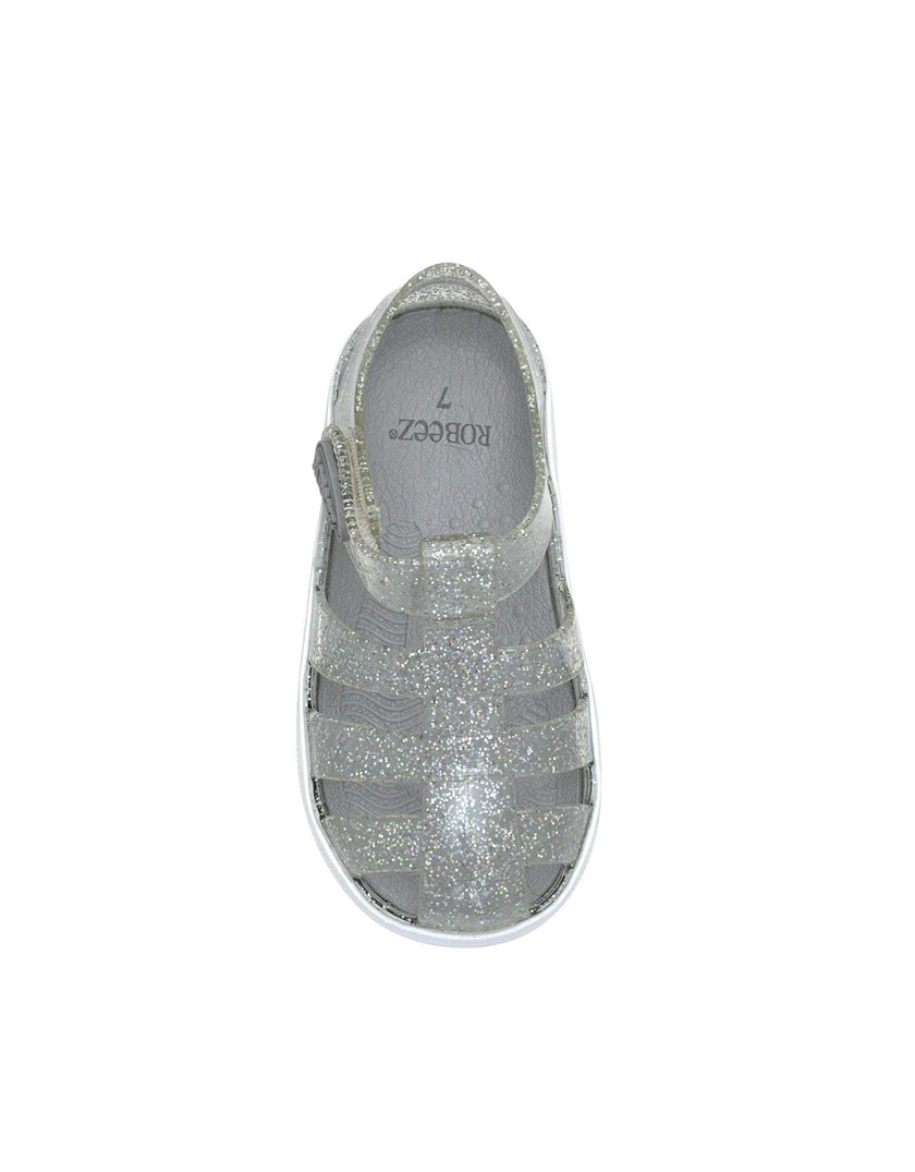 Elite Glitz Jelly Shoes in Silver