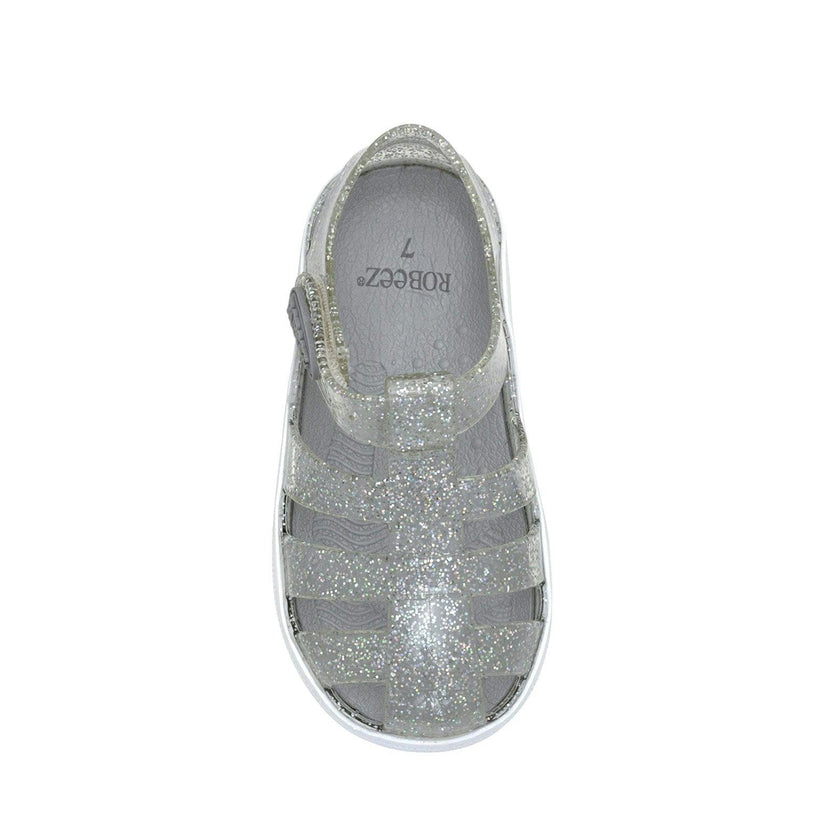 Elite Glitz Jelly Shoes in Silver