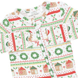 Gingerbread Fair Isle Uni - 2 Way Zipper Footie