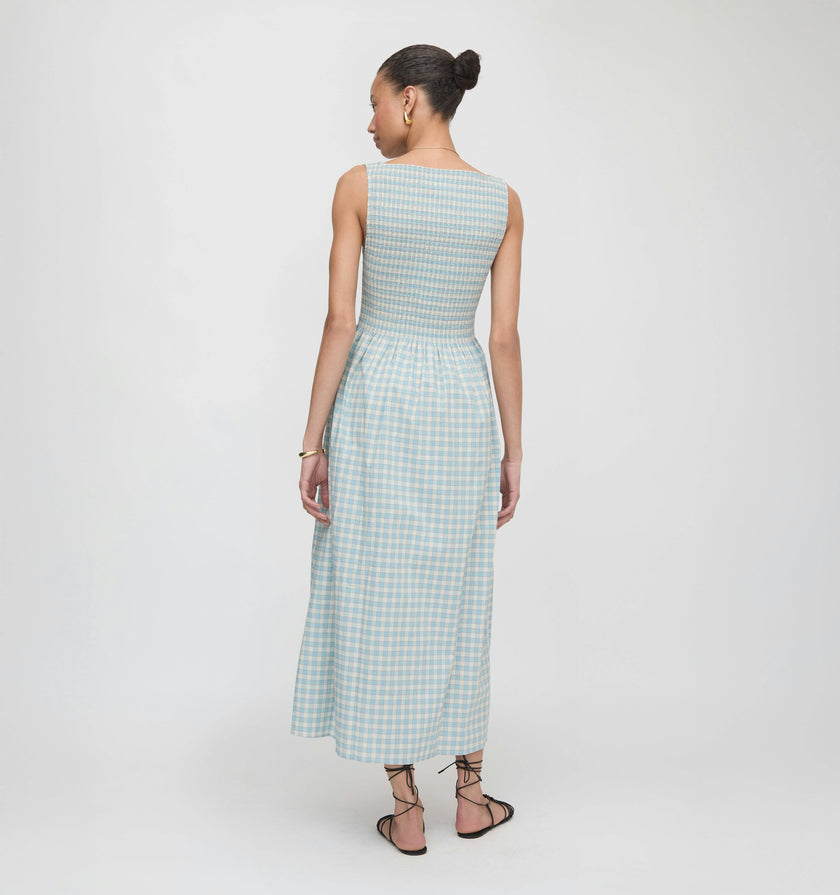 The Cosima Nap Dress - Blue/Red Gingham