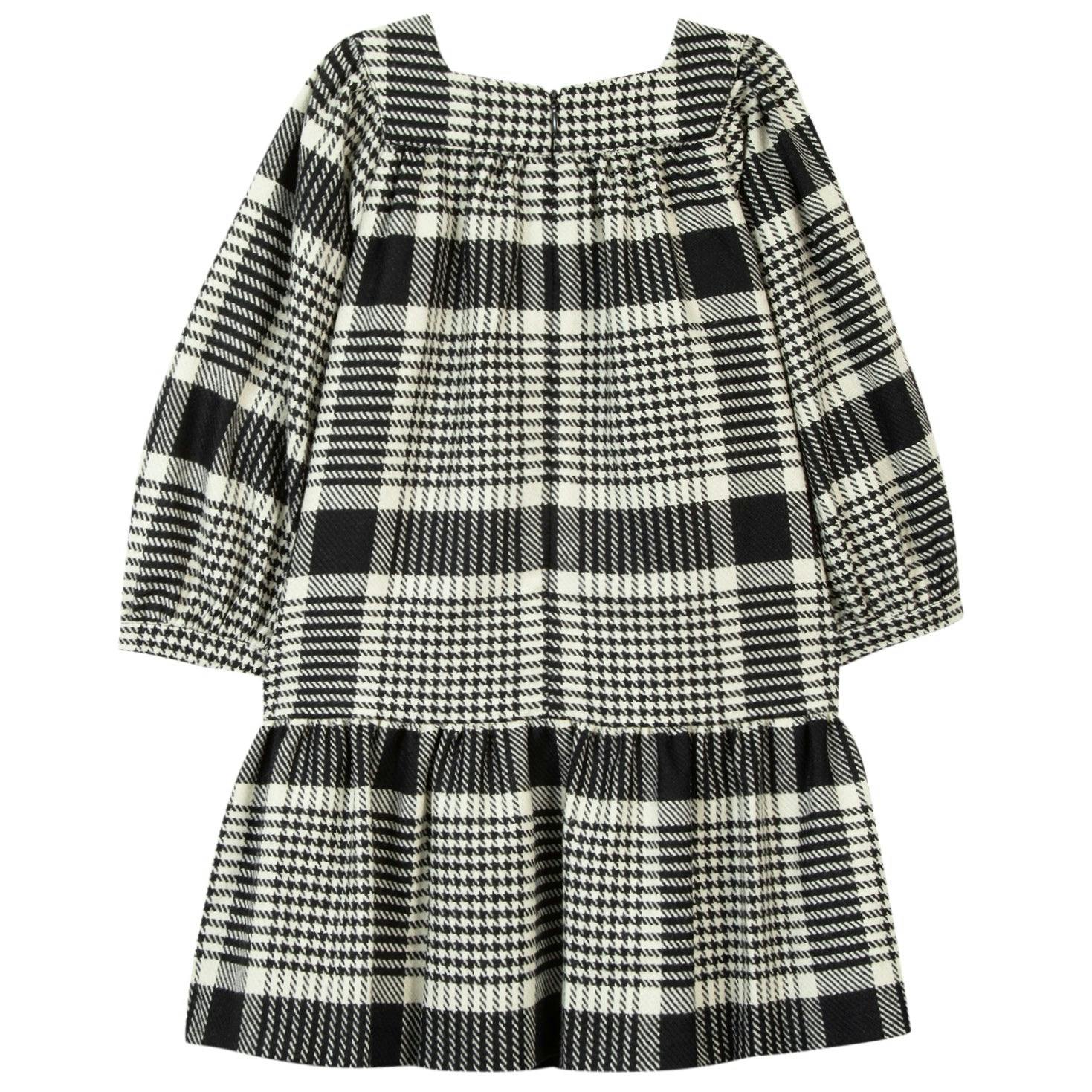 Retro Houndstooth Cotton-Blend Dress