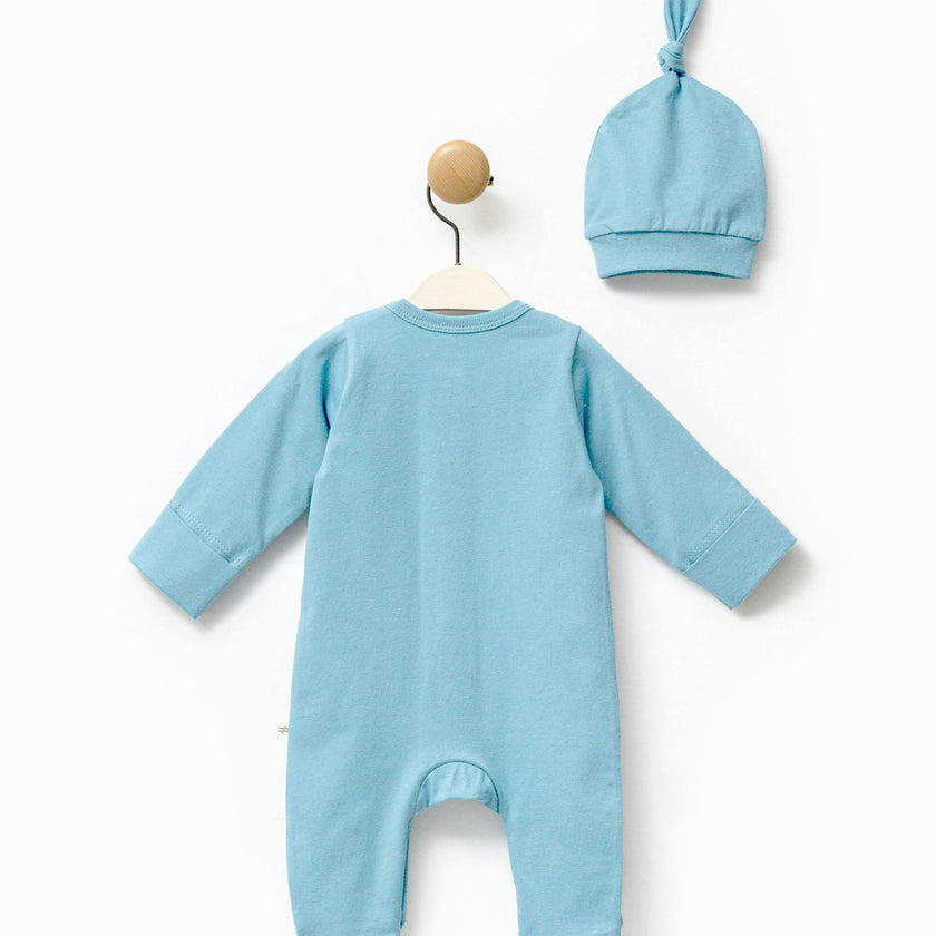Blue Goose Graphic Babygrow & Hat