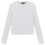 Cropped Ribbed Cardigan