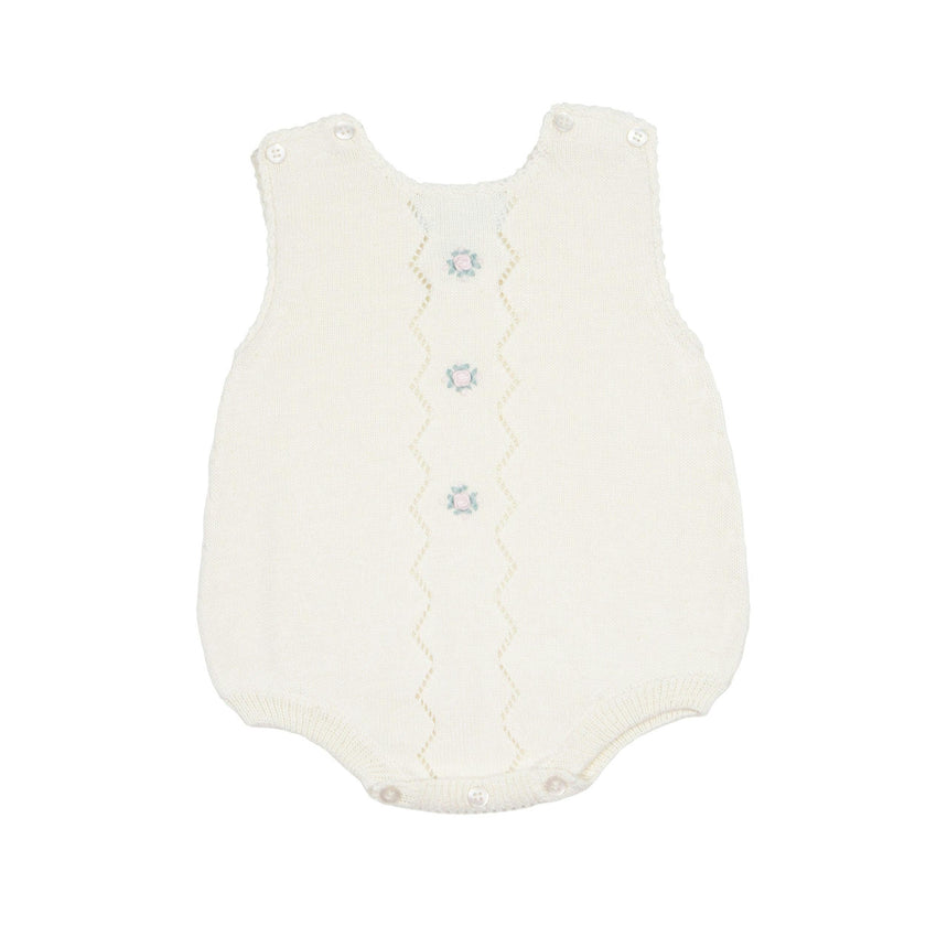 Colette Knit Bubble Romper - Ivory